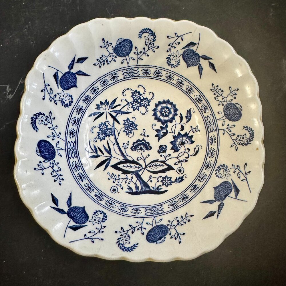 Square Cereal Bowl Blue Nordic by Johnson Brothers